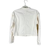 Madewell NWT Cocoon Sleeve Jean Jacket Ecru Cream White Collarless NU399 XS Photo 2