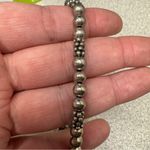 Silver elastic bracelet E charm, heart wings charm Photo 4