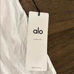Alo Yoga New With Tags White All Don’t Get It Twisted Tank Sz M Photo 6