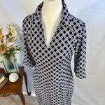 Jude Connally Megan Dress in Black Geo Link Print ~ Size Small🧡 Photo 1