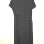 Naked Zebra Gray Wide Legged Ruched Waist Short Sleeved Jumpsuit size Large NWT Photo 4