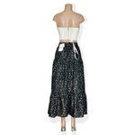 SABINA MUSAYEV Portia Maxi Skirt, Silver Black, Small Black Photo 7