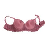 Laura Ashley  Push-Up Underwire Bra 36C All Over Lace Dusty Rose Photo 2