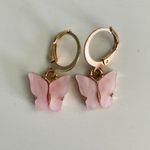 SheIn Pink Butterfly Earrings Photo 0