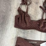 Abercrombie & Fitch Abercrombie Brown Sparkle Bikini Set  Photo 3