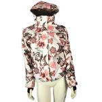 Liquid Boardwear ski jacket in cream & floral with removable hood size XS White Photo 2