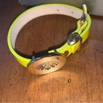 Juicy Couture  Pam & Gela Neon Yellow Buckle Bracelet w Good Heart Dangle Charm Photo 4
