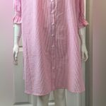 Finley Cotton Blend with Side Pockets Light Pink Long Sleeve Dress Size 2X Photo 10