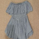 Pinstripe Romper Blue Size M Photo 0
