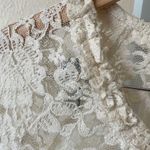 Sundance gorgeous ivory lace/crochet blouse top White Size M Photo 2