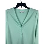 Athleta  Uptempo Ribbed Henley Top Mint Green Long Sleeve Stretch Women’s 3X Photo 1