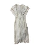 Surf Gypsy Striped Gauze Tassel Cover Up Dress Large Boho Beach Coastal Festival Photo 1