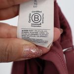 Athleta  Burgundy Red V Neck Cropped Tank Top Size XL BCI Certified Photo 3