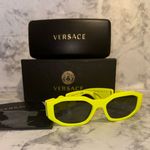Versace BRAND NEW Authentic  Geometric unisex Sunglasses yellow fluorescent frame Photo 0