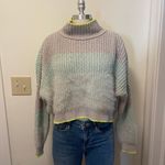 Free People Mock Neck Chunky Knit Sweater Photo 2