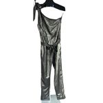 Paige Maisie Jumpsuit in Gold Metallic Foil Photo 4
