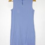Talbots  Petite Blue Sleeveless Dress Fold Over Collar Size Small Petite Photo 1