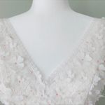 David's Bridal David’s Bridal 3D Floral V Neck Dress Photo 2