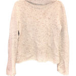 EXPRESS  Wool Blend Speckled Turtleneck Sweater Cream Large‎ Photo 0