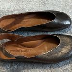 Gentle Souls Gretchen Ballet Flats Womens 8 Gold Silver slingbacks leather Photo 3