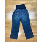 Motherhood Maternity New Oh Baby Capri Jeans Womens Med Dark Wash Over Belly Photo 4