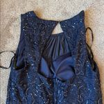 City Triangles  Navy Blue Lace Sequin Dress SIZE 13 Photo 6