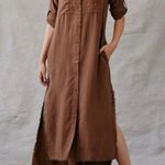 Bella Dahl Maxi Shirt Dress – Golden Topaz, Size XS, NWT with Minor Flaws Photo 0