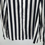 Umgee  Black White Striped single button Blazer L casual costume contemporary Photo 8