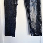 Commando • Faux Leather Animal-Print Leggings in Navy Snake blue black reptile Photo 6