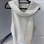 Sleeveless cowl neck knit sweater Size M Photo 2