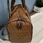 Fendi Brown Monogram Boston Bag Photo 3