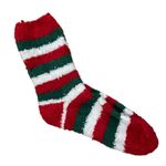 Christmas Holiday Fun Novelty Striped Super Soft Socks One Size Photo 0