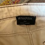 MINKPINK  cream/tan small jeans Photo 4