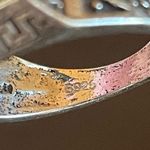 Trendy black resin S925 silver ring size 9.5 Photo 7