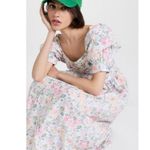 💕LAURA ASHLEY x BATSHEVA💕 Eden Dress ~ Quartet Cream Floral Print 2 NWO Pink Photo 7