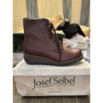 Josef Seibel Burgundy Lina Combat Boots | Color: Brown/Red Size 37 6.5 Brown Photo 6