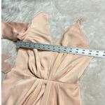 C/MEO COLLECTIVE Mini Dress Women's XS Light Pink Satin One Shoulder Asymmetric Photo 9