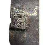 Vintage Mexico Sterling Silver 1930's Inlay Panel Bracelet Abalone 56.17g READ Photo 4