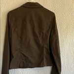 Tribal Dark Brown Jean Jacket with Decorative Silver Buttons Size M Photo 1