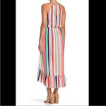 Bailey blue Multicolor Striped Sleeveless High Low Dress with Ruffle Size XL Photo 7