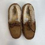 UGG  Sz 6 Dakota Slipper Leather Nubuck Beige Moccasin Slip On Shoes 5612 Women’s Photo 5