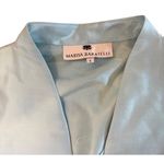 $1400 Marisa Baratelli 4 6 Thai Silk Dress Gown Maxi Skirt Set Sky Blue Formal Photo 10