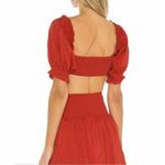 We Wore What  COCO SOLID OBE RUBY RED TOP WOMENS SEXY CROPPED XS Photo 3