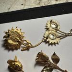 Flowers Lot Of 4 Brooch Pins Some Rose Flower Photo 8
