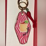 Betsey Johnson PIPER K Retro Style Motel Hotel Key Chili Pepper Keychain Bag Charm NEW NWT Photo 2