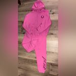 PINK - Victoria's Secret Victoria’s Secret PINK Ivy Fleece Oversized Zip Up Hoodie and Sweatpants Set Photo 1