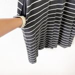 Marine layer  Gemma Stripe Shirt Dress in Black & Taupe Photo 5