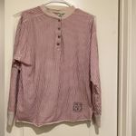 Levi's Red and White Striped Casual Shirt Photo 3