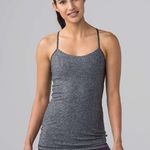 Lululemon Power Pose Tank Women Size 6 Gray Athletic Yoga Sportswear Pilates Top Photo 0