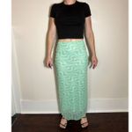 Urban Outfitters  Green Swirly Midi Skirt Size Small Photo 1